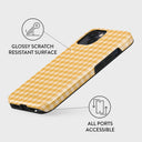 Tuscan Sun - Yellow Plaid iPhone 15 Case 7