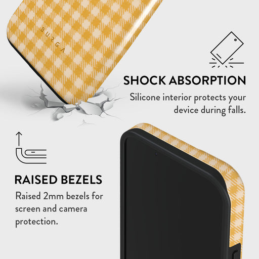 Tuscan Sun - Yellow Plaid iPhone 15 Case 8