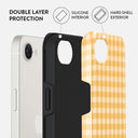 Tuscan Sun - Yellow Plaid iPhone 16e Case 2