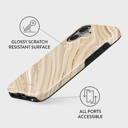 Full Glam - Beige iPhone 16 Case 3