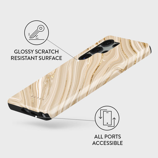 Full Glam - Beige Samsung Galaxy S25 Ultra Case 3