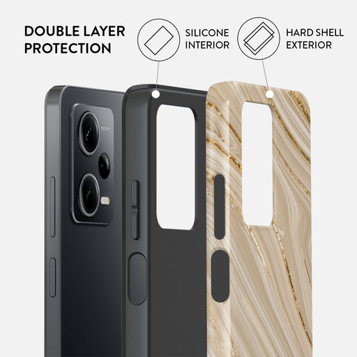 Full Glam - Beige Xiaomi Redmi Note 12 Pro 5G Case 2