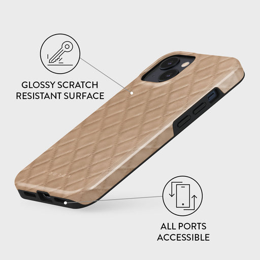 Simply Cream - Quilted iPhone 15 Plus Case 7