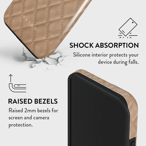 Simply Cream - Quilted iPhone 15 Plus Case 8