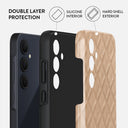 Simply Cream - Quilted Samsung Galaxy A35 Case 2