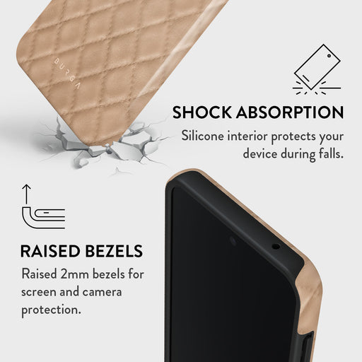 Simply Cream - Quilted Samsung Galaxy A35 Case 4