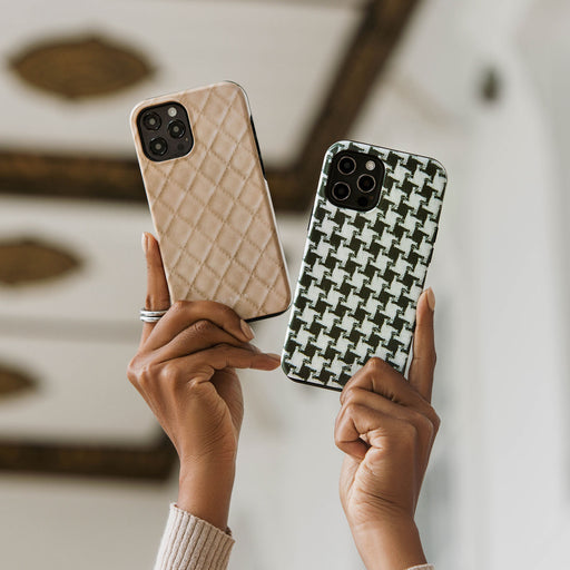 Simply Cream - Quilted iPhone 15 Plus Case 26
