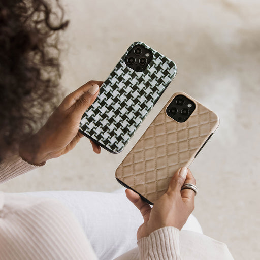 Simply Cream - Quilted iPhone 15 Plus Case 27