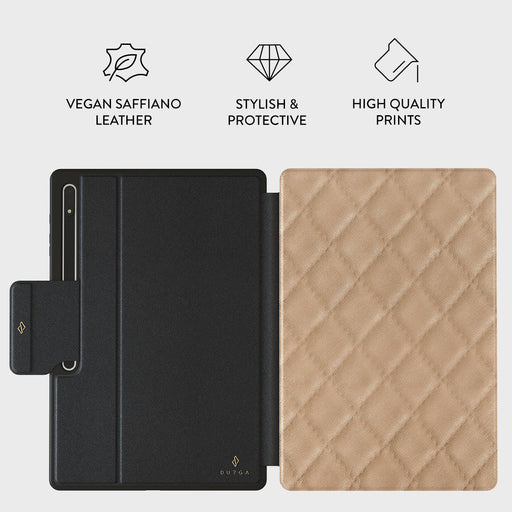 Simply Cream - Quilted Samsung Galaxy Tab S8 Ultra Case 2