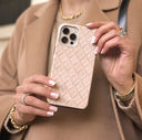 Simply Cream - Quilted iPhone 15 Plus Case 23