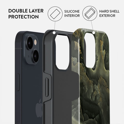 Misty Forest - Green Marble iPhone 15 Plus Case 6