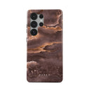 Fire Wood - Brown Marble Samsung Galaxy S25 Ultra Case 1