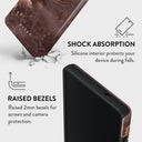 Fire Wood - Brown Marble Samsung Galaxy S25 Ultra Case 4