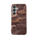 Fire Wood - Brown Marble Samsung Galaxy S24 Case 5