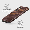 Fire Wood - Brown Marble Samsung Galaxy S23 Case 7