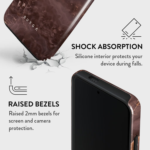 Fire Wood - Brown Marble Xiaomi 14 Pro Case 4