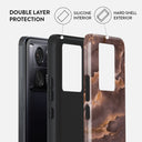 Fire Wood - Brown Marble Xiaomi 13T Pro Case 2