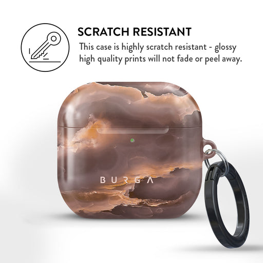 Fire Wood - Brown Marble AirPods 4 Case 4