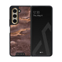 Fire Wood - Brown Marble Samsung Galaxy Z Fold 5 Case