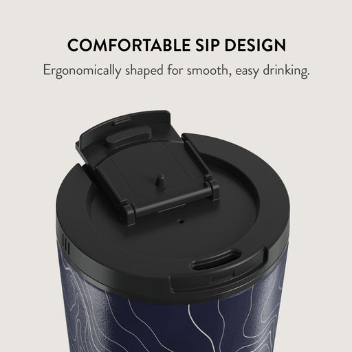 Drifting Shores - Line Art Travel Mug 15