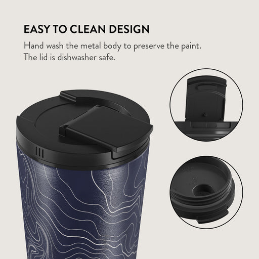 Drifting Shores - Line Art Travel Mug 16