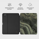Misty Forest - Green Marble iPad Pro 13 (7th Gen) Case 3