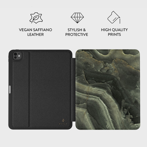 Misty Forest - Green Marble iPad Pro 13 (7th Gen) Case 3