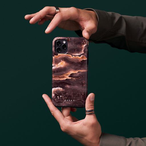 Fire Wood - Brown Marble Samsung Galaxy S25 Ultra Case 6
