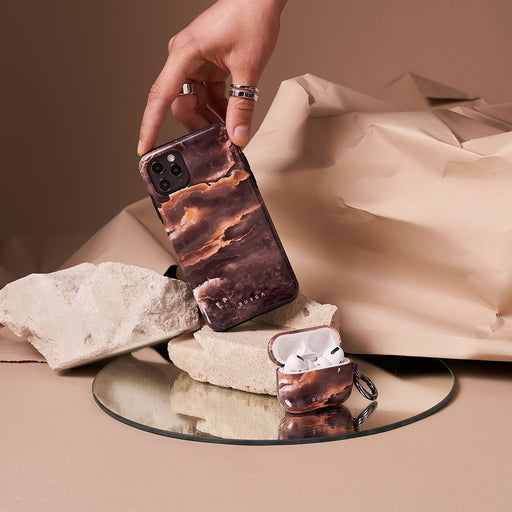 Fire Wood - Brown Marble Samsung Galaxy S25 Ultra Case 8