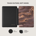 Fire Wood - Brown Marble Kindle Paperwhite (11th Gen) Case 4