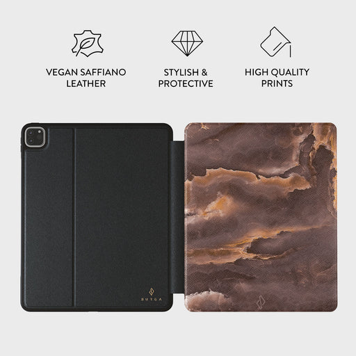 Fire Wood - Brown Marble iPad Pro 12.9 (6th/5th Gen) Case 3