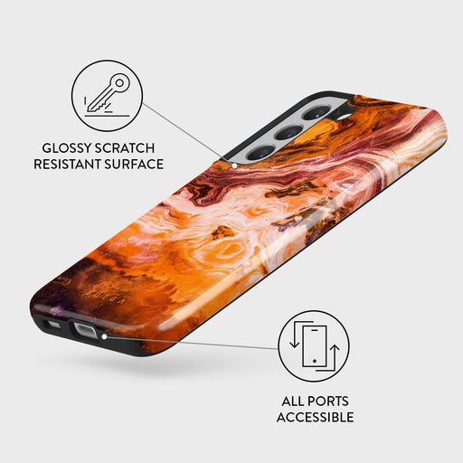Pumpkin Spice - Orange Samsung Galaxy S22 Case 7