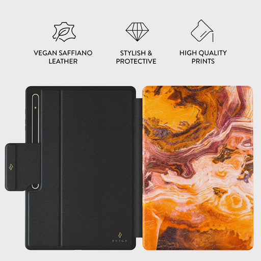 Pumpkin Spice - Orange Samsung Galaxy Tab S8 Ultra Case 2
