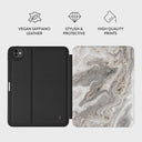 Snowstorm - Grey Marble iPad Pro 11 (7th Gen) Case 3