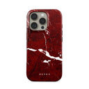 Iconic Red Ruby - Marble iPhone 16 Pro Case