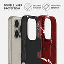 Iconic Red Ruby - Marble iPhone 16 Pro Case 2