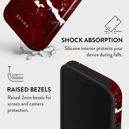 Iconic Red Ruby - Marble iPhone 16 Pro Case 4