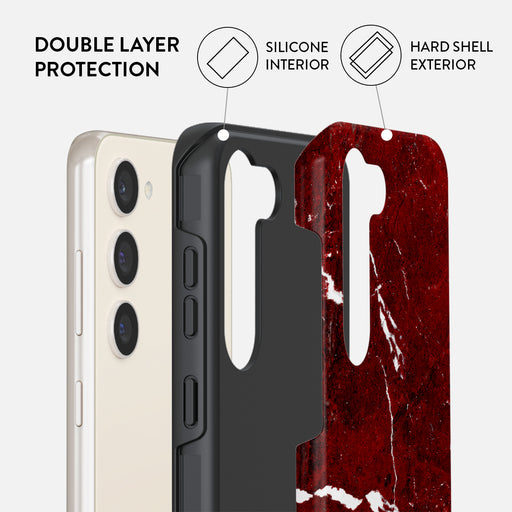 Iconic Red Ruby - Marble Samsung Galaxy S23 Plus Case 6