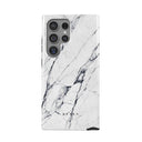 Satin White - Marble Samsung Galaxy S24 Ultra Case 5