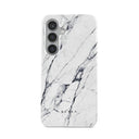 Satin White - Marble Samsung Galaxy S24 Case 5