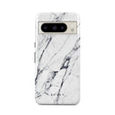 Satin White - Marble Google Pixel 8 Pro Case 1