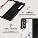 Satin White - Marble Samsung Galaxy Z Fold 5 Case 6