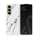 Satin White - Marble Samsung Galaxy Z Fold 5 Case 23