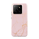Peachy Gold - Pink Marble Xiaomi 14 Pro Case