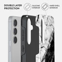 Fatal Contradiction - Black & White Marble Samsung Galaxy S24 Case 6