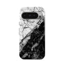 Fatal Contradiction - Black & White Marble Google Pixel 9 Pro Case 1