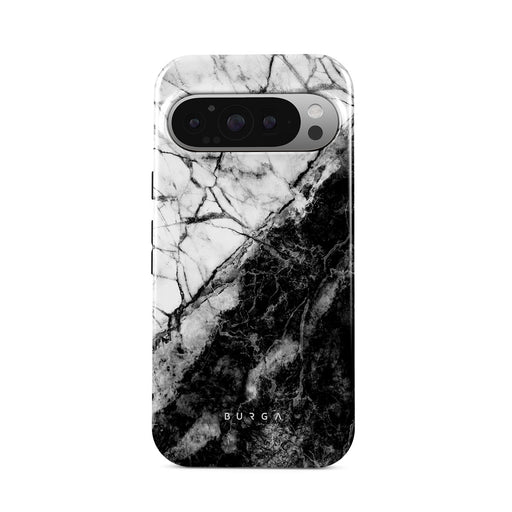 Fatal Contradiction - Black & White Marble Google Pixel 9 Pro Case 1