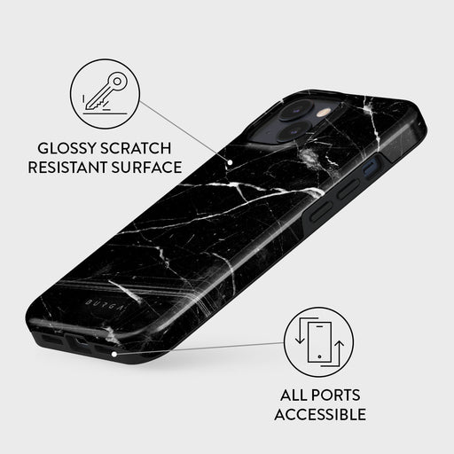 Noir Origin - Black Marble iPhone 15 Case 7