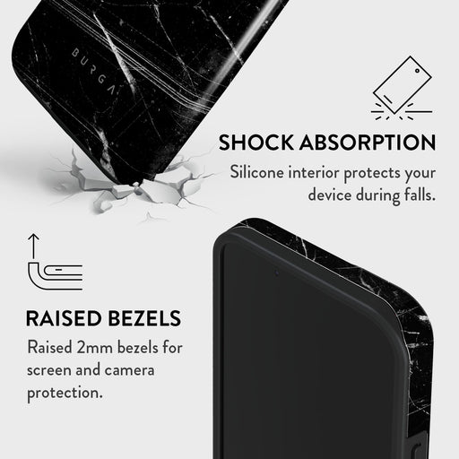 Noir Origin - Black Marble iPhone 15 Case 8