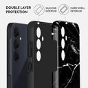 Noir Origin - Black Marble Samsung Galaxy A35 Case 2